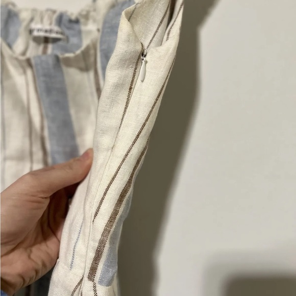 Reformation Kate Dress in Napoli Stripe I 4 linen - Picture 6 of 11